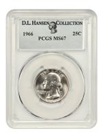 1966 Washington Quarter. MS-67 (PCGS)., MS67 - PCGS Auction Prices
