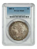 1881-S Morgan Dollar PCGS Graded Genuine MS-62 !!, MS62 - PCGS