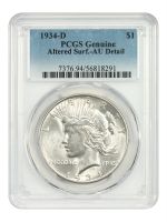1934-D $1 AU58 NGC. NGC Census: (1017/4541). PCGS Population