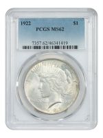 1922 PEACE SILVER DOLLAR PCGS MS 62, MS62 - PCGS Auction Prices
