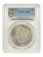 1889-CC Morgan Silver Dollar. MS-63 (PCGS). CAC., MS63 - PCGS