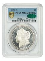1881-S Morgan PCGS MS-63 Uncirculated Silver Dollar Coin San