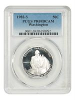 1982-S 50C Washington Silver Half Dollar PR69 Ultra Cameo NGC