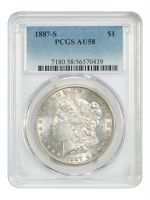 1887-S Morgan Silver Dollar. MS-63 (PCGS)., MS63 - PCGS Auction Prices