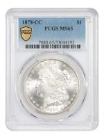 1878-CC $1 VF25 NGC. NGC Census: (117/18663). PCGS Population