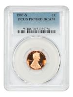 1987-S Lincoln Cent PCGS Proof-69 DCAM, PR69 - PCGS Auction Prices
