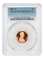 1987-S Lincoln Cent PCGS Proof-69 DCAM, PR69 - PCGS Auction Prices