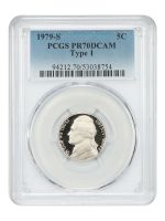 1979-S 5C Type 1, DCAM (Proof) Jefferson Nickel - PCGS CoinFacts 1979-S 5C Type 1, DCAM (Proof) Jefferson Nickel - PCGS CoinFacts