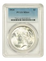 1924 $1 (Regular Strike) Peace Dollar - PCGS CoinFacts
