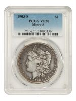 1903-S $1 VAM 2, Micro S TOP 100 (Regular Strike) Morgan Dollar