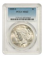 1935-S $1 (Regular Strike) Peace Dollar - PCGS CoinFacts