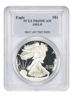 1993-P $1 Silver Eagle, DCAM (Proof) Silver Eagles - PCGS CoinFacts