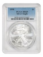 1998 $1 Silver Eagle (Regular Strike) Silver Eagles - PCGS CoinFacts