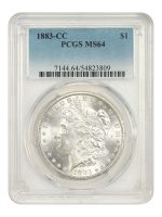 1883-CC CARSON CITY Morgan Dollar $1 MS 63 NGC MS63 MORGAN SILVER