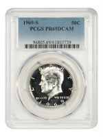 1969-S 50C, DCAM (Proof) Kennedy Half Dollar - PCGS CoinFacts