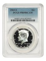 1969-S 50C, DCAM (Proof) Kennedy Half Dollar - PCGS CoinFacts