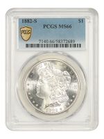 1882 S Morgan Silver Dollar PCGS MS63, MS63 - PCGS Auction Prices