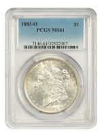 1883-O $1 Morgan Silver Dollar MS63 PCGS 18012861, MS63 - PCGS