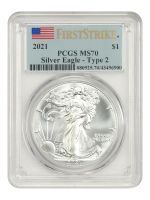 2021 $1 Silver Eagle - Type 2 First Strike Native American