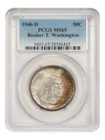 1946-D 50C Booker T. Washington (Regular Strike) Silver