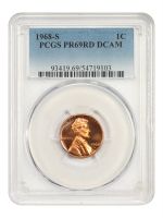 Lincoln Cent (Modern), 1968-S PR - PCGS Auction Prices