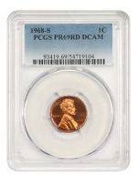 Lincoln Cent (Modern), 1968-S PR - PCGS Auction Prices