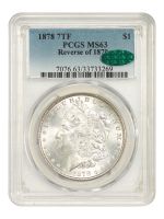1878 7TF $1 Reverse of 1879, DMPL (Regular Strike) Morgan Dollar