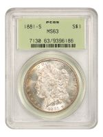 1881-S $1 MS69 PCGS, MS69 - PCGS Auction Prices