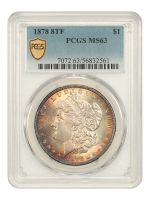 1878 8TF $1 VAM 14.2, Polished Ear (Regular Strike) Morgan Dollar