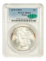 1878 7/8TF $1 Weak, PL (Regular Strike) Morgan Dollar - PCGS CoinFacts