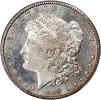 1889-CC Morgan Silver Dollar. MS-63 (PCGS). CAC., MS63 - PCGS