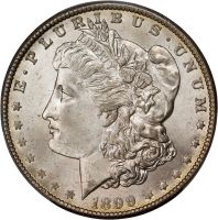 ★19世紀発行★ PCGS 1899-O MS63 モルガン 銀貨 1899 O Morgan Silver Dollar Certified PCGS MS 63, MS63 - PCGS