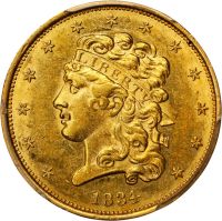 Classic Head $5 (1834-1838) Values - PCGS Price Guide