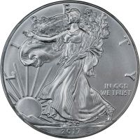 2017 PCGS MS70 Silver Eagle ASE MS 70 First Strike Flag Label