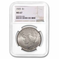 1925 US Peace Silver Dollar PCGS MS 63, MS63 - PCGS Auction Prices