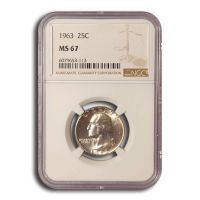 1963 25C Type B Reverse, FS-901 (Regular Strike) Washington