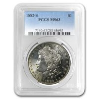 1882 S Morgan Silver Dollar PCGS MS63, MS63 - PCGS Auction Prices