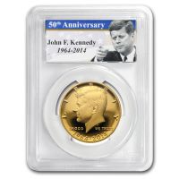 2014-W 50C Gold JFK 50th Anniversary, DCAM (Proof) Kennedy Half