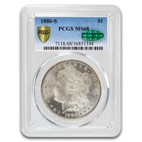1880-S Morgan Silver Dollar. MS-69 (NGC)., MS69 - PCGS Auction Prices