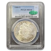 1880-S Morgan Silver Dollar. MS-69 (NGC)., MS69 - PCGS Auction Prices