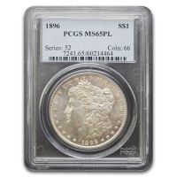 1896 モルガンダラー PCGS MS65PL Morgan dollar Certified Morgan Silver Dollar 1896 MS65 PCGS - Golden Eagle Coins