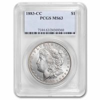 1883-CC Morgan Silver Dollar. MS-65 (PCGS)., MS65 - PCGS Auction