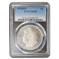 1878 8TF $1 VAM 17, Diagonal in 8 (Regular Strike) Morgan Dollar