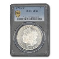 1878-CC $1 VF25 NGC. NGC Census: (117/18663). PCGS Population