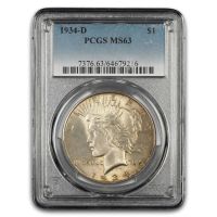1934-D $1 Micro D (Regular Strike) Peace Dollar - PCGS CoinFacts