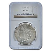 1921年 MORGAN SILVER DOLLAR アメリカPCGS MS63 1921 Morgan Silver Dollar PCGS MS63