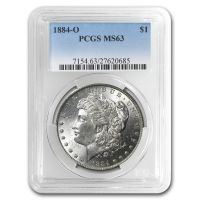 1884-O $1 Morgan Silver Dollar graded MS65 by NGC, MS65 - PCGS