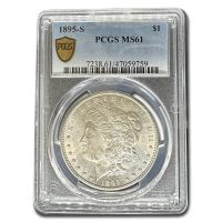 1895-S Morgan Silver Dollar. MS-64 (NGC)., MS64 - PCGS Auction Prices