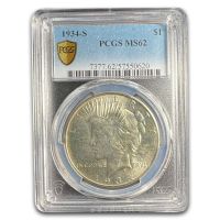 1934-S $1 (Regular Strike) Peace Dollar - PCGS CoinFacts