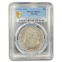 1882-O/S Morgan Silver Dollar. VAM-4. Top 100 Variety. Strong, O/S